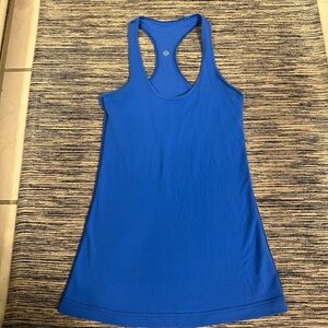 Lululemon Athletica Blue Fitted Sleeveless Tank Top